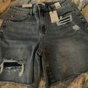 Judy Blue Denim Shorts 1X NWT